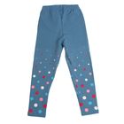 Легинсы для девочки, рост 110 см, цвет голубой - Фото 5