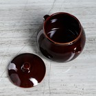 Горшок для запекания "Капля", коричневый, глянец, 0.6 л - Фото 4