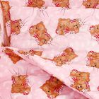 Комплект в кроватку "Спящие мишки" (3 предмета), цвет розовый 315 - Фото 4