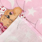 Комплект в кроватку "Спящие мишки" (4 предмета), цвет розовый 415/1 - Фото 6