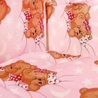 Комплект в кроватку "Спящие мишки" (4 предмета), цвет розовый 45/1 - Фото 3
