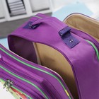 Рюкзак школьный, 2 отдела на молниях, 2 наружных кармана, цвет фиолетовый - Фото 3