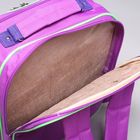 Рюкзак школьный, 2 отдела на молниях, 2 наружных кармана, цвет фиолетовый - Фото 6