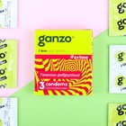 Презервативы «Ganzo» Extase, ребристые, 3 шт. - фото 8536308