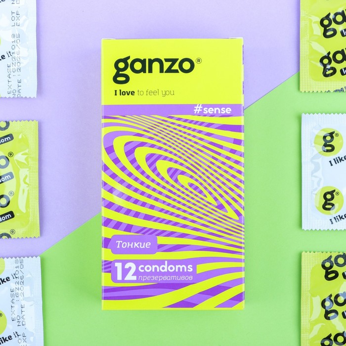 Презервативы «Ganzo» Sense, тонкие, 12 шт. - фото 8536470
