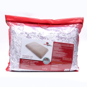 Подушка ортопедическая НТ-ПС-08 «Идеальная подушка», с эффектом памяти, 59×39 см, валики 13 см