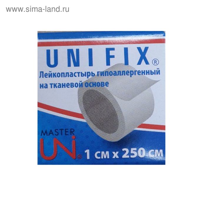 Лейкопластырь UNFIX  1 х 250 см на тканевой основе - Фото 1