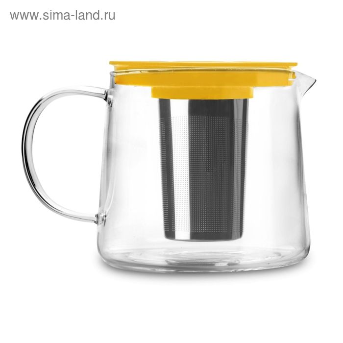 Чайник для кипячения и заваривания, стеклянный с фильтром, 1.5 л - Фото 1