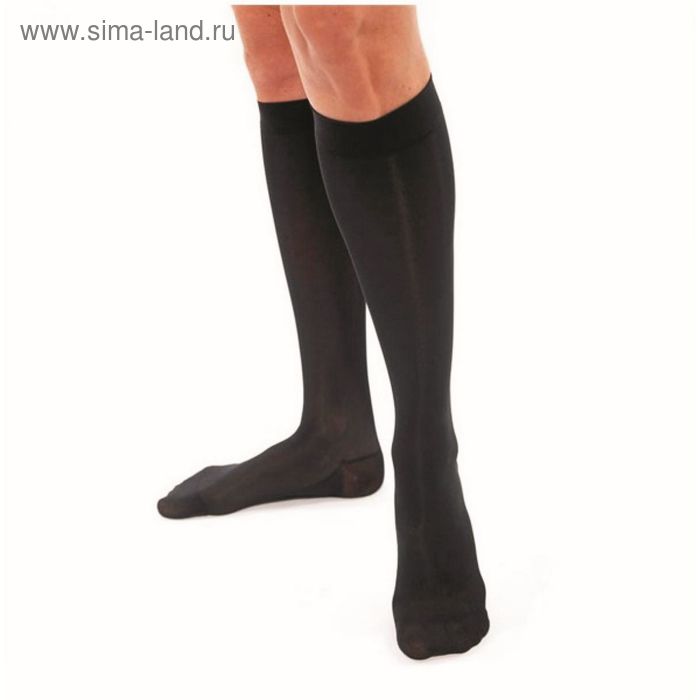 Гольфы компрессионные Технология здоровья, 1 класс, 20-30 mmHg, чёрный, размер XXL - Фото 1