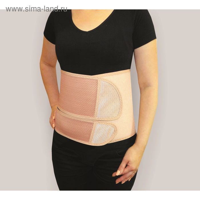 Бандаж послеоперационный НТ-О-018, 2-х панельный, размер S, цвет бежевый - Фото 1