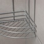 Полка угловая 3-х ярусная, 11×61,5 см, хром - Фото 3