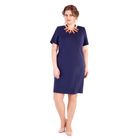Платье-футляр женское, размер 54, цвет индиго - Фото 1
