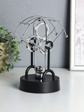 Маятник настольный антистресс «Сфера: кольца», 10.5×15.5×20 см