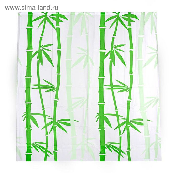 Штора для ванной комнаты Tropic, пластиковая, 180 х 180 см - Фото 1