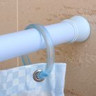 Карниз для шторы в ванную 140-260 см, d=22/25 мм, цвет синий - Фото 2