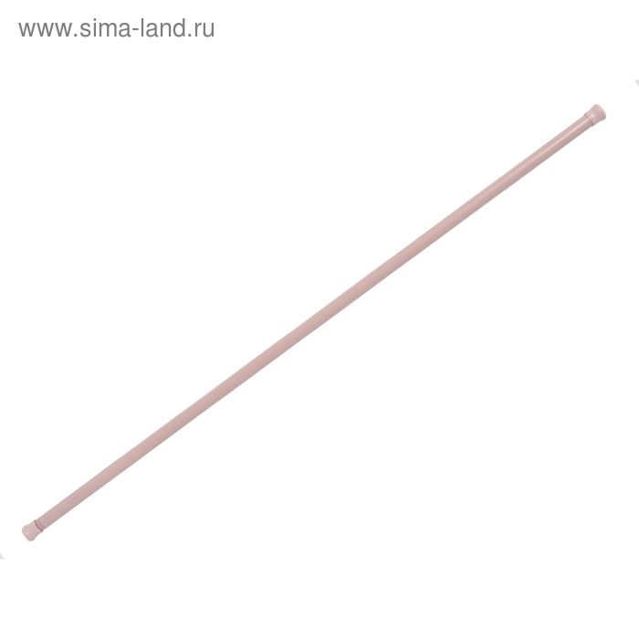 Карниз для шторы в ванную 140-260 см, d=22/25 мм, цвет розовый