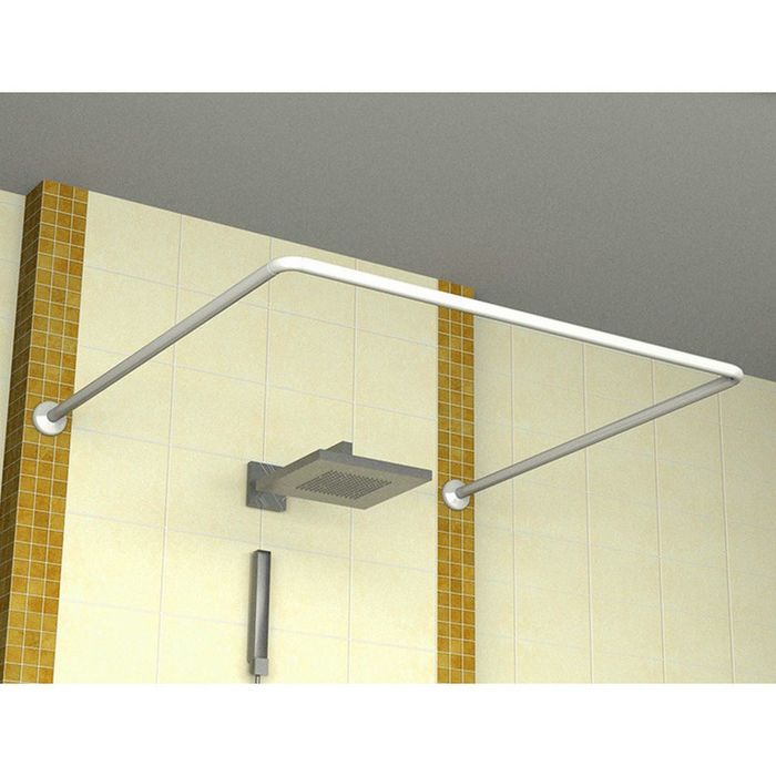 Карниз для шторы в ванную, 90 х 3 см, d=2,5 см - фото 1902470434