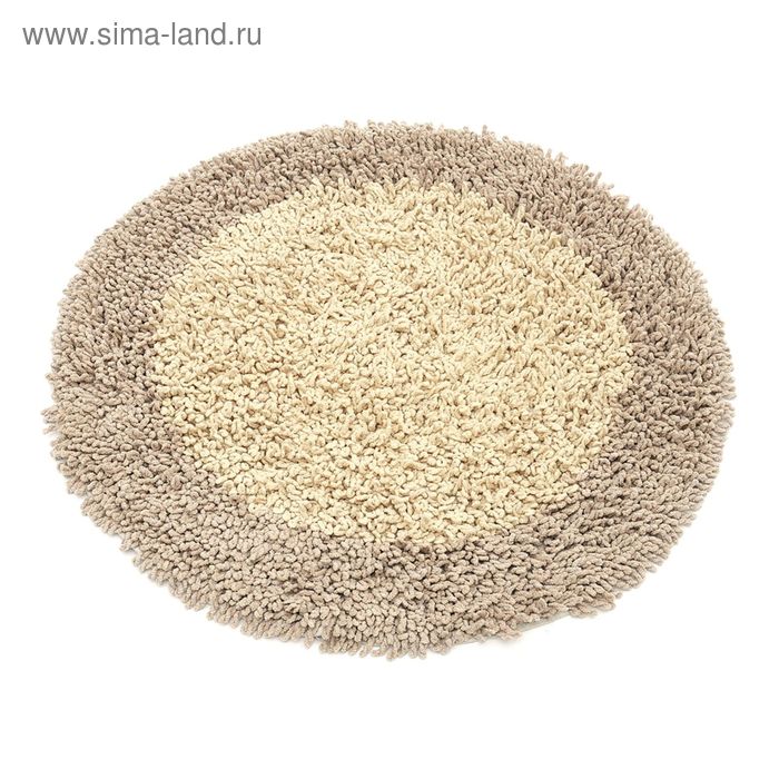 Коврик для ванной комнаты Lanka beige, диаметр 80 см
