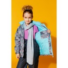 Комплект для девочки (куртка, полукомбинезон), рост 122 см, цвет серый S17343 - Фото 8