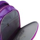 Рюкзак каркасный Luris Джерри 4 38x28x18 см + мешок для обуви, для девочки, «Сиреневые цветы» - Фото 7