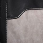 Сумка женская, отдел на молнии, наружный карман, цвет чёрный/серый - Фото 4