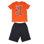 Комплект для мальчика (футболка, шорты), рост 158 см, цвет оранжевый CSG 9537 (149) - Фото 1