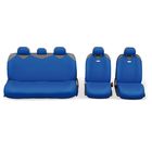Чехол-майка AUTOPROFI R-1 SPORT PLUS R-902P BL, закрытое сиденье, полиэстер, 9 предметов, цвет синий - Фото 2