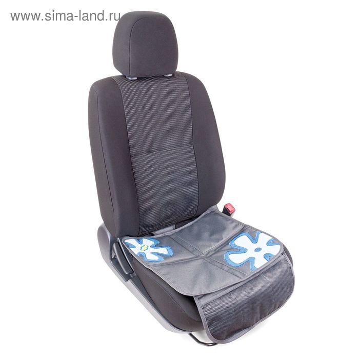 Защитная накидка "Смешарики", под детское кресло, на сиденье, цвет серый/синий, SM/COV-010 GY/BL - Фото 1