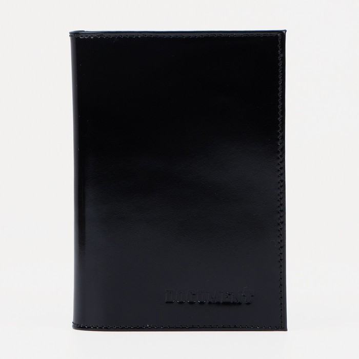Обложка для автодокументов и паспорта, цвет чёрный - Фото 1