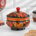 Сахарница дерево хохлома «Ягодка», 11×12 см, МИКС - Фото 2