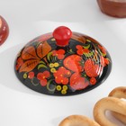 Сахарница дерево хохлома «Ягодка», 11×12 см, МИКС - Фото 5