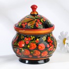 Сахарница дерево хохлома «Ягодка», 11×12 см, МИКС - Фото 6