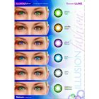Цветные контактные линзы Illusion Fashion Luxe - Brown, -6.0/8,6, в наборе 2шт - Фото 2