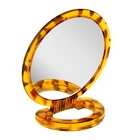 Зеркало складное-подвесное, круглое, d=15см, двустороннее, с двукратным увеличением, цвет янтарный - Фото 3