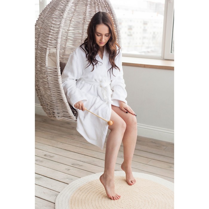 Массажёр антицеллюлитный, 32 × 6 см, 2 полушария, деревянный 12602