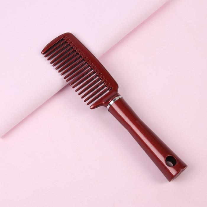 Расчёска, 4,5 × 22 см, цвет бордовый - Фото 1