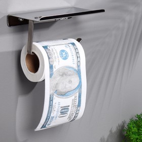 Сувенирная туалетная бумага '100 долларов', 9,5х10х9,5 см