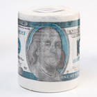 Сувенирная туалетная бумага "100 долларов", 9,5х10х9,5 см - Фото 5