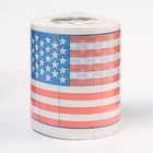 Сувенирная туалетная бумага "Американский флаг США", 9,5х10х9,5 см - фото 290271251