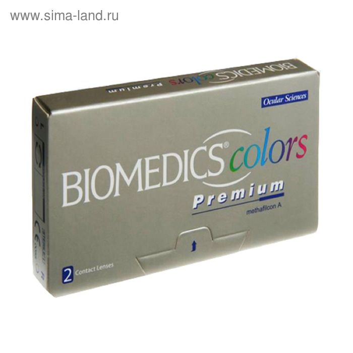 Цветные контактные линзы Biomedics Colors Premium - Dark Blue, -0.5/8,7, в наборе 2шт - Фото 1