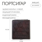 Портсигар на 20 сигарет «Премиум», 10×9×2 см - Фото 1