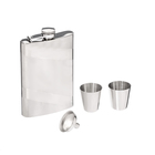 Подарочный набор 4 в 1 «Металлик»: фляжка 240 мл + 2 рюмки, воронка - Фото 3