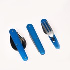 Набор туриста 5 в 1: нож, ложка, вилка, открывалка, пилка - Фото 6