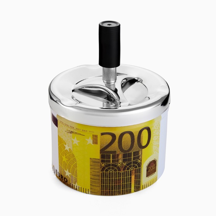 Пепельница бездымная "200 евро", 12.5 х 9 см - Фото 1