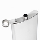 Фляжка Мастер К, 300 мл, подарочная, армейская, 10 oz, нержавеющая сталь, серебристая - Фото 4