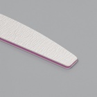 Пилка для ногтей, лодочка, 200/200 грит, 18 см, серая - Фото 2