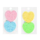 Набор спонжей для умывания "Сердце", 2шт, цвет МИКС - Фото 2