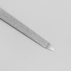 Пилка металлическая для ногтей, прорезиненная ручка, 17 см, цвет МИКС - Фото 2