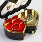 Шкатулка музыкальная «2 сердца», пластик, 11.5×7 см - Фото 3