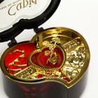 Шкатулка музыкальная "Сердце" механическая 14х12 см - фото 24102322